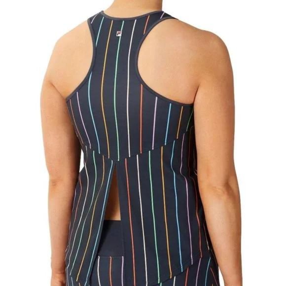 NWT FILA Women's Cross Court Tie Up Back Tank Top New - Picture 3 of 5